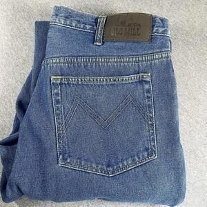 Old Mill Men's Insulated Fleece lined Blue Denim Casual Pants Size 38x32 M Jeans
